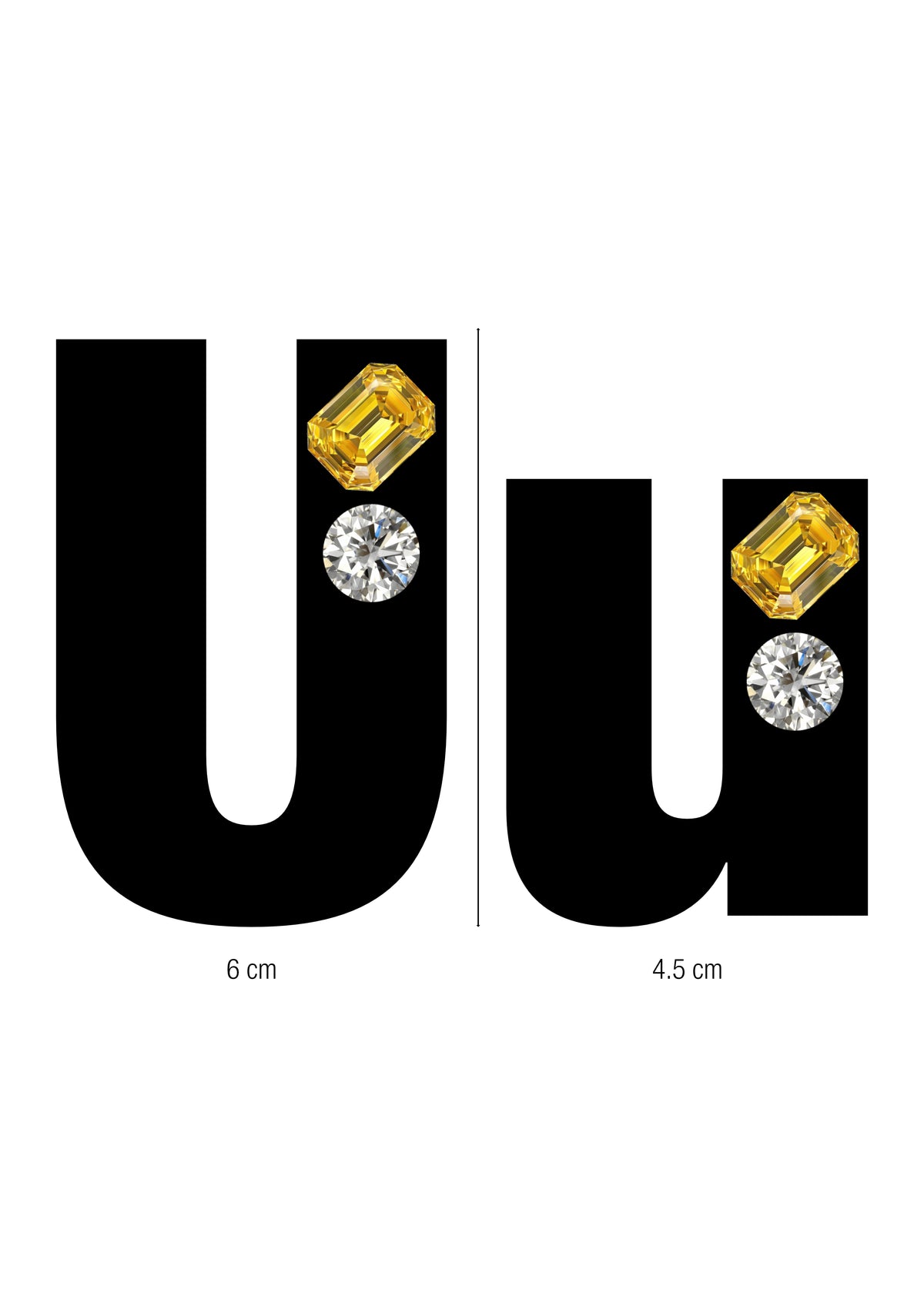 Gemstone Initial Ring