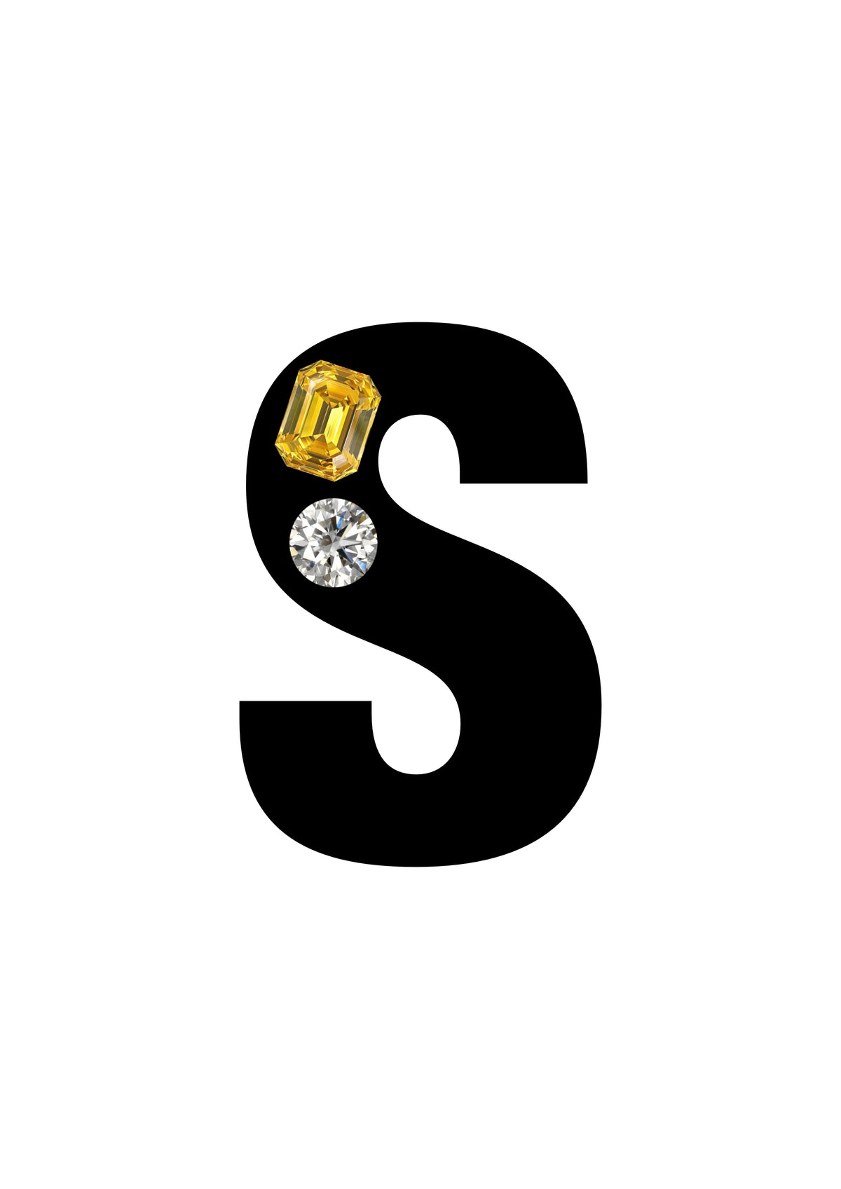 Gemstone Initial Ring