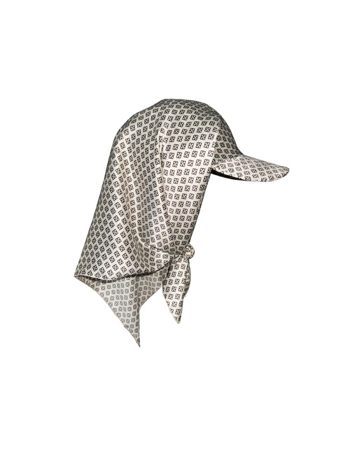 Patterned Satin Cap