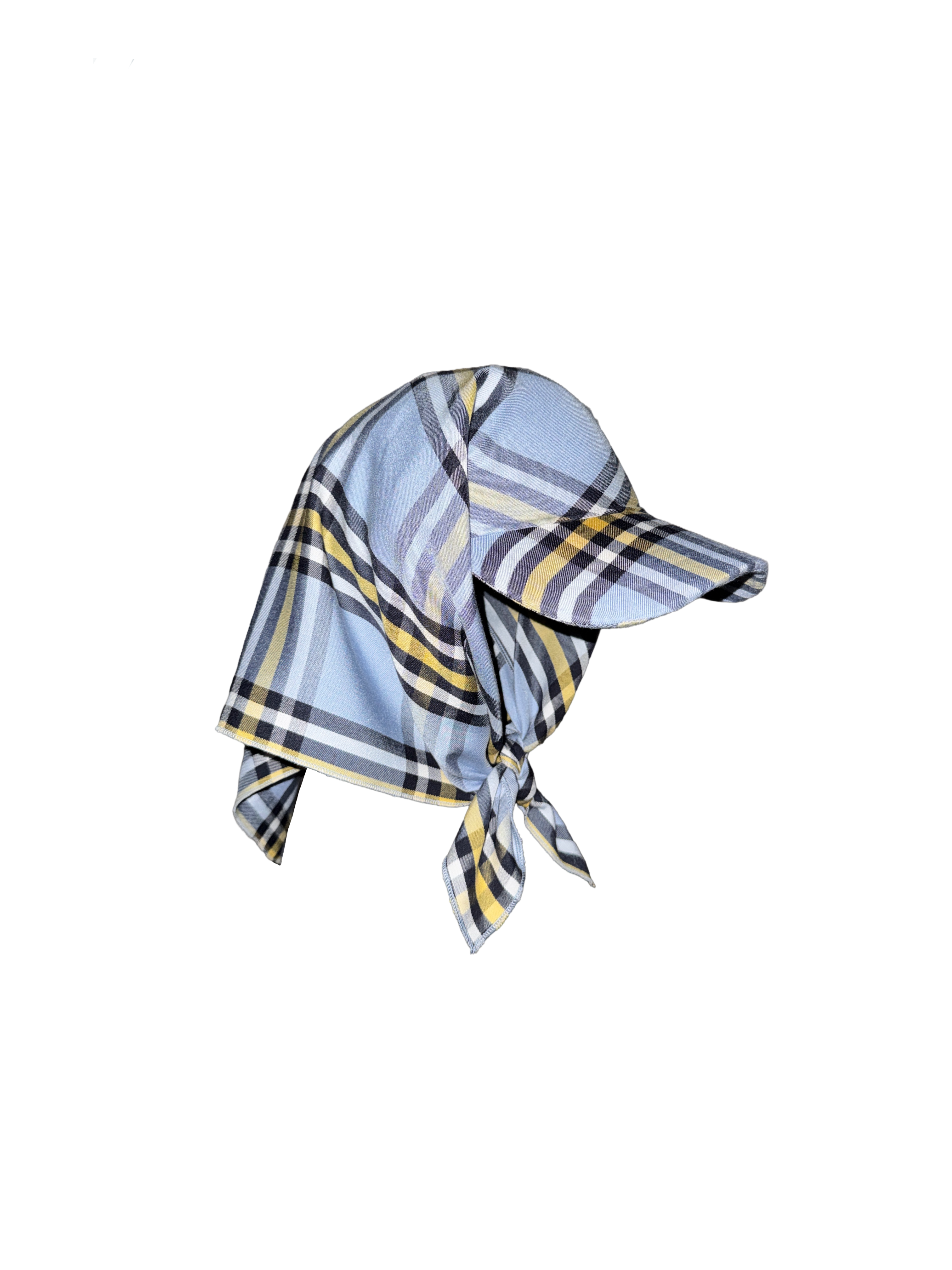 SHORT PLAID CAP