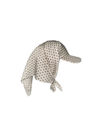 SHORT PATTERNED SATIN CAP